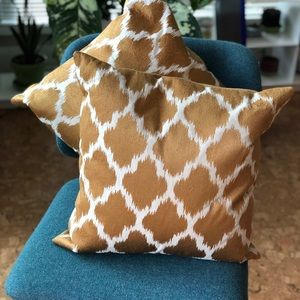Accent Pillows / Cushions, Duck Feather, three (3)